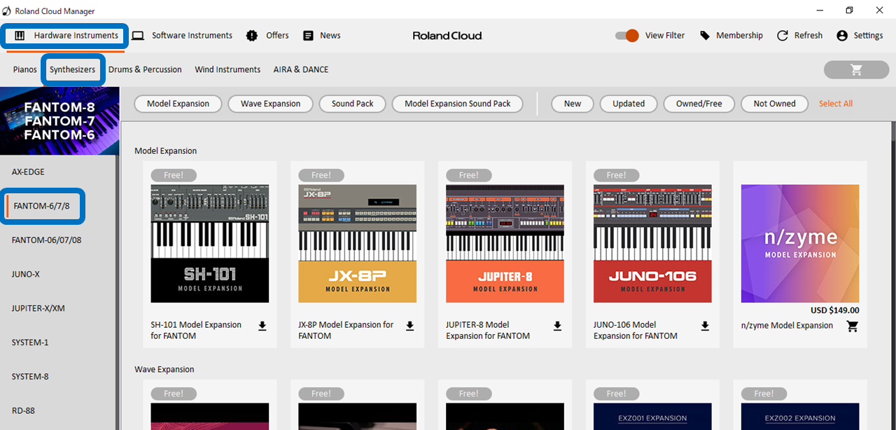FANTOM 6, FANTOM 7, FANTOM 8: How to Download Sound Packs / Wave