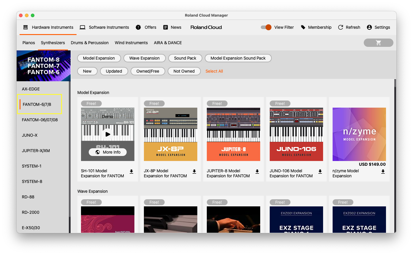 n/zyme: How to download the n/zyme Model Expansion – Roland