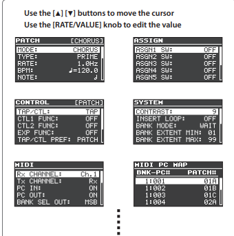 MD-500: How to use two patches/effects A and B simultaneously (A/B