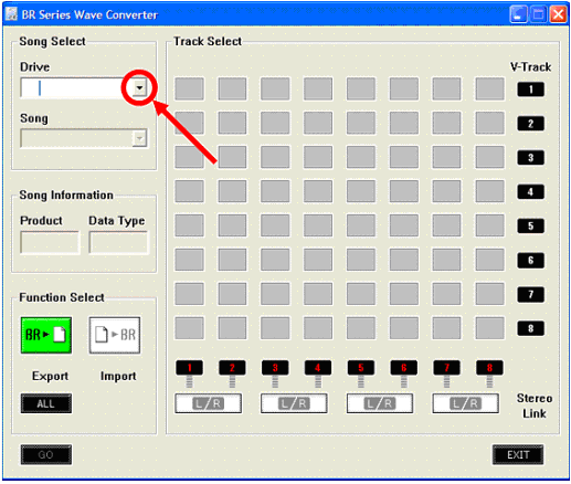 MICRO BR BR-80: Exporting Tracks using the BR WAV Converter