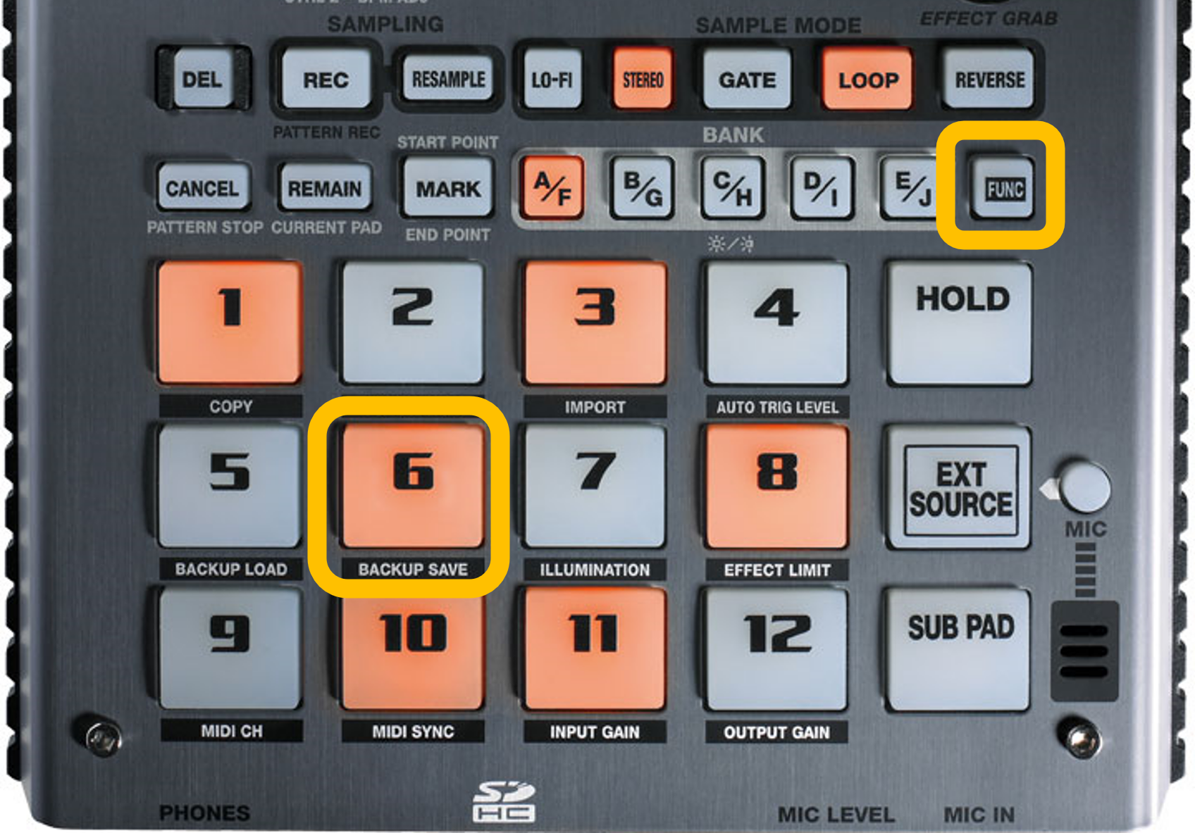 SP-404SX: Saving a Backup to the SD card – Roland Corporation