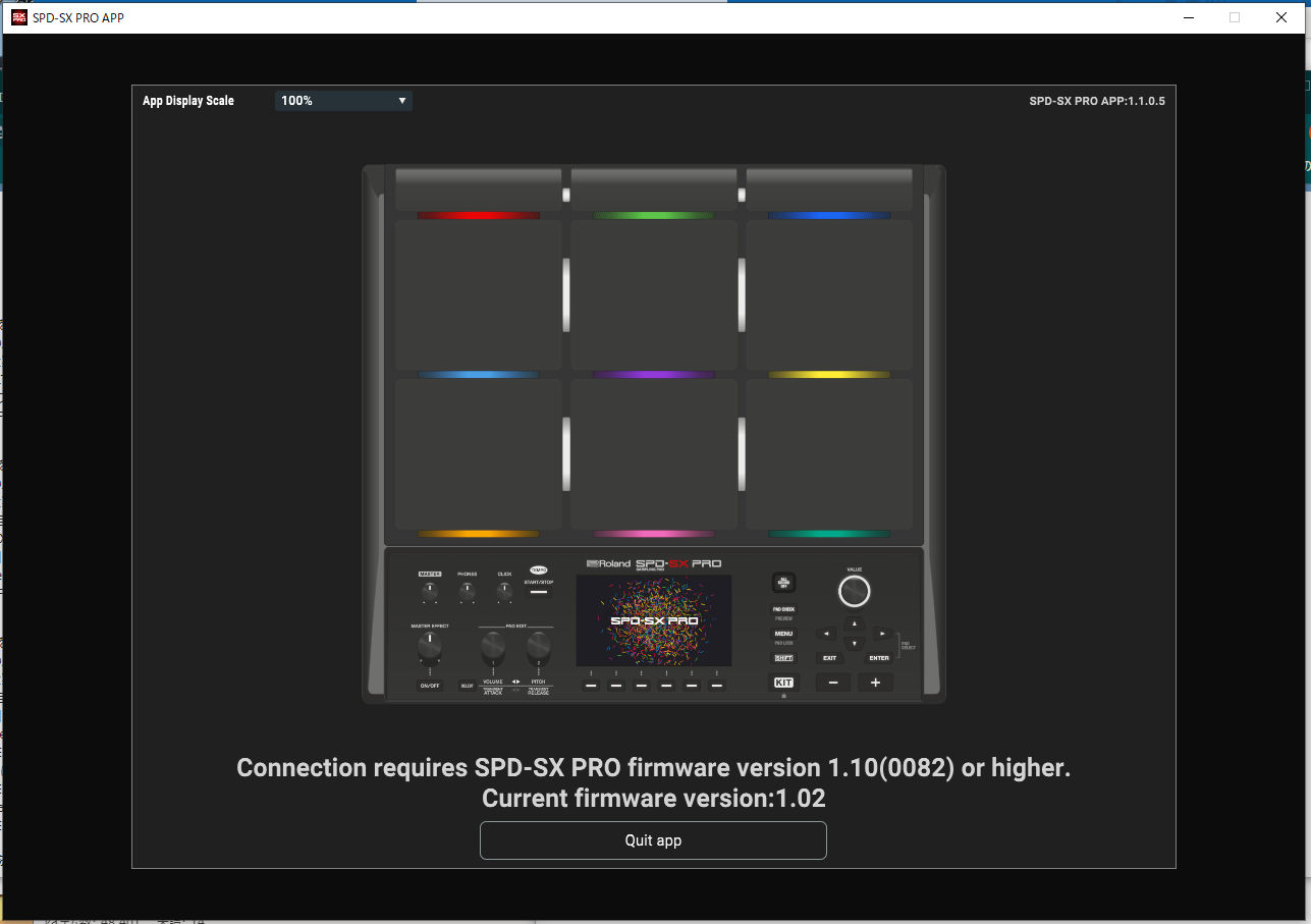 SPD-SX PRO: SPD-SX PRO本体とSPD-SX APPの通信がうまくいかない、またはエラーが表示されることがあります ...