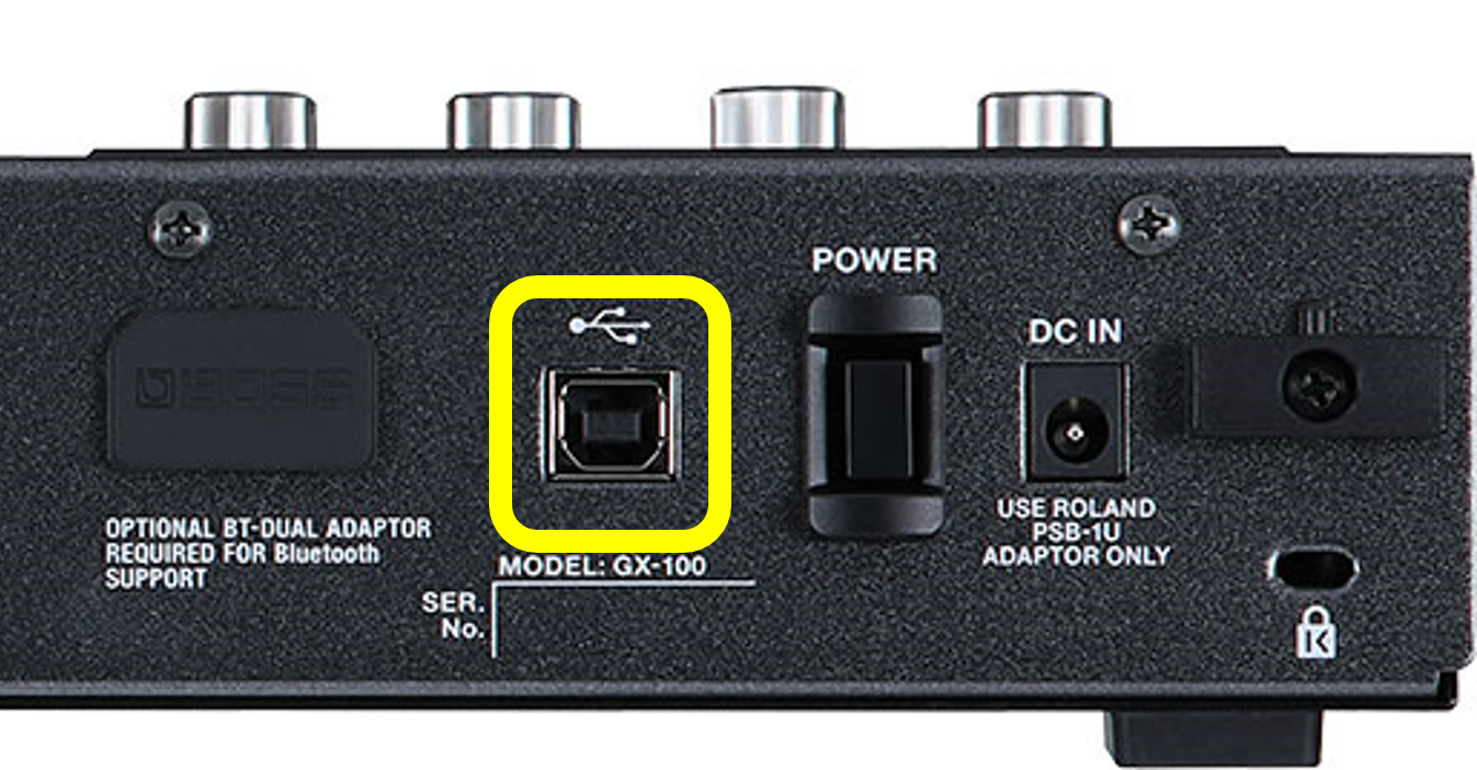 ギター BOSS GX-100 + Bluetooth Audio Adaptor BOSS GX-100 + Bluetooth Audio MIDI Dual Adaptor 【BT-DUAL】SET