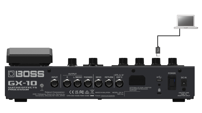 GX-10: How to Update the System Program Firmware – Roland Corporation