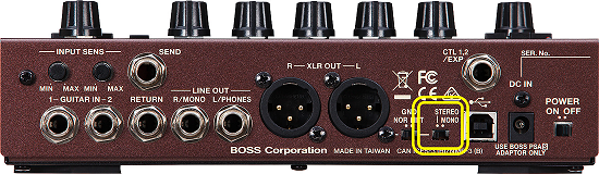AD-10: What does the MONO/STEREO switch do? – Roland Corporation