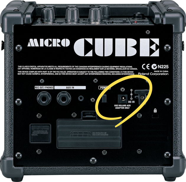 MICRO CUBE: Recommended Power Supplies – Roland Corporation