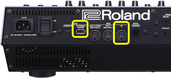 TR-1000: Can I connect an external MIDI controller? – Roland