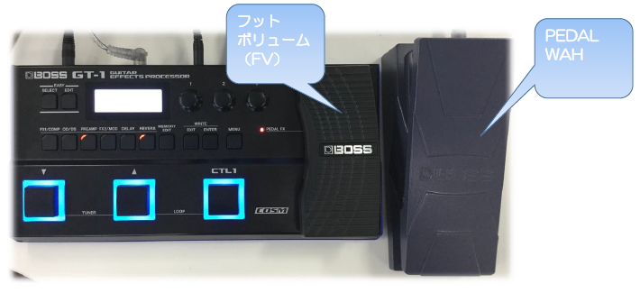 GT-1：EV-30 や EV-5 を GT-1 に接続して、WAH ペダルとして使用する ...