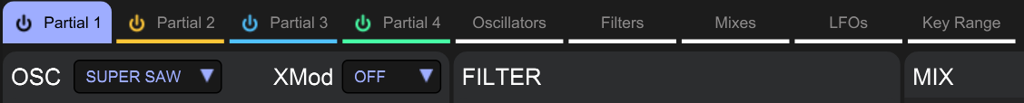 All Synth Tabs/Views