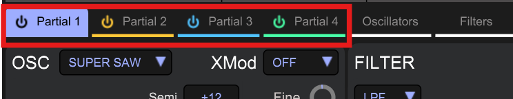 Partial Tabs