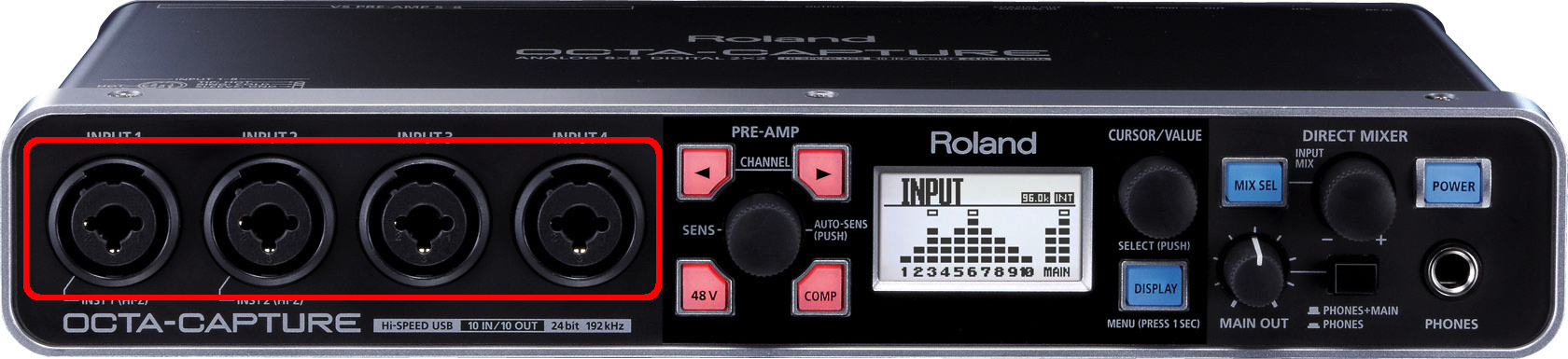 OCTA-CAPTURE, UA-1010: Connecting an External Audio Device or 